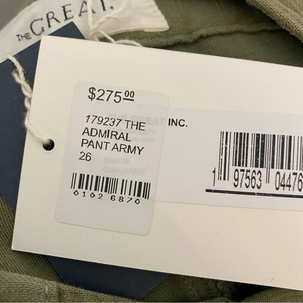 The Great. The Admiral Pant in Army Green - Picture 8 of 8
